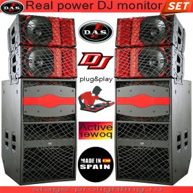 D.A.S. Real power DJ monitor SET